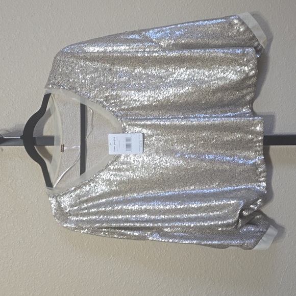 NWT Free People Champagne Sequins Top in Small - Picture 5 of 9